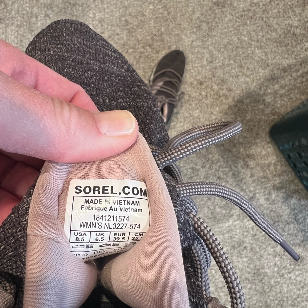 Purple and Gray Sorel sneakers. Worn once size 8.5
